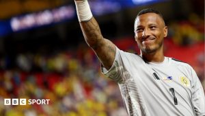 Curacao make World Cup 2026 history as goalkeeper Eloy Room equals saves record (Photo by: co.uk)