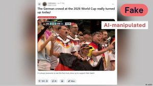 Fact check: Claim of Hitler look-alike at Germany World Cup match examined by DW (Photo by: dw.com)