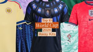 Goal.com publishes overview of ten World Cup 2026 away kits and retail options (Photo by: goal.com)
