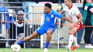 Kenji Gorré contributes to historic World Cup qualification for Curaçao (Photo by: sportsspectrum.com)