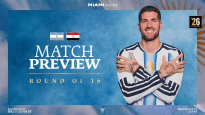 Argentina to Face Egypt in Round of 16 at FIFA World Cup 2026 (Photo by: mlssoccer.com)