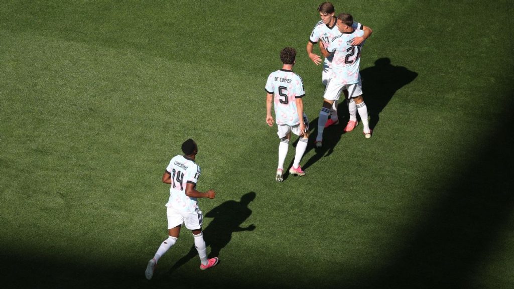 Belgium takes early lead over United States at World Cup through De Ketelaere goal (Photo by: espncdn.com)
