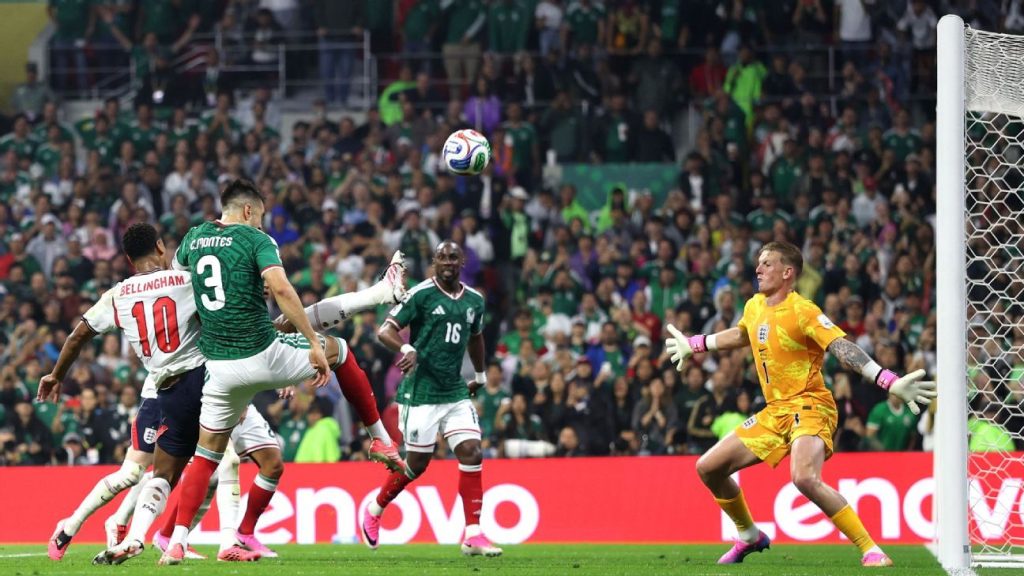 Bellingham's goal-line block at Azteca named WC 2026 Moment of the Day by ESPN (Photo by: espncdn.com)