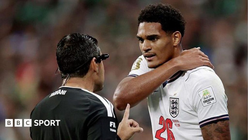 FA may appeal Jarell Quansah red card issued during World Cup 2026 qualifier against Mexico (Photo by: co.uk)