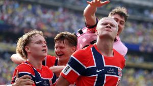 Haaland leads FIFA World Cup 2026 scoring charts with seven goals; Bellingham first since Maradona (Photo by: espncdn.com)