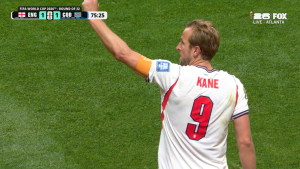 Harry Kane scores late equalizer for England against DR Congo in 2026 FIFA World Cup (Photo by: foxsports.com)