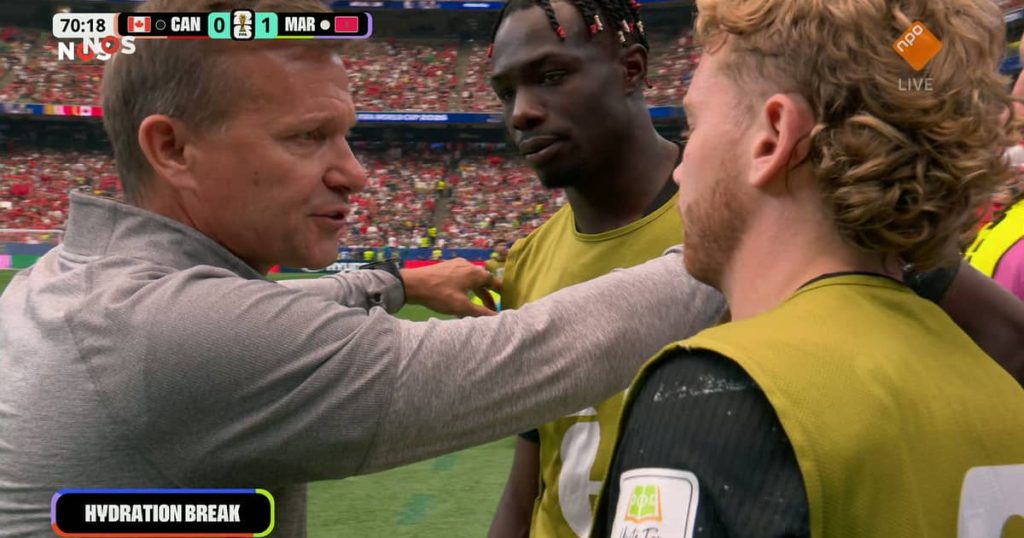 NOS broadcasts second half of FIFA World Cup 2026 match between Canada and Morocco on NPO (Photo by: npo.nl)