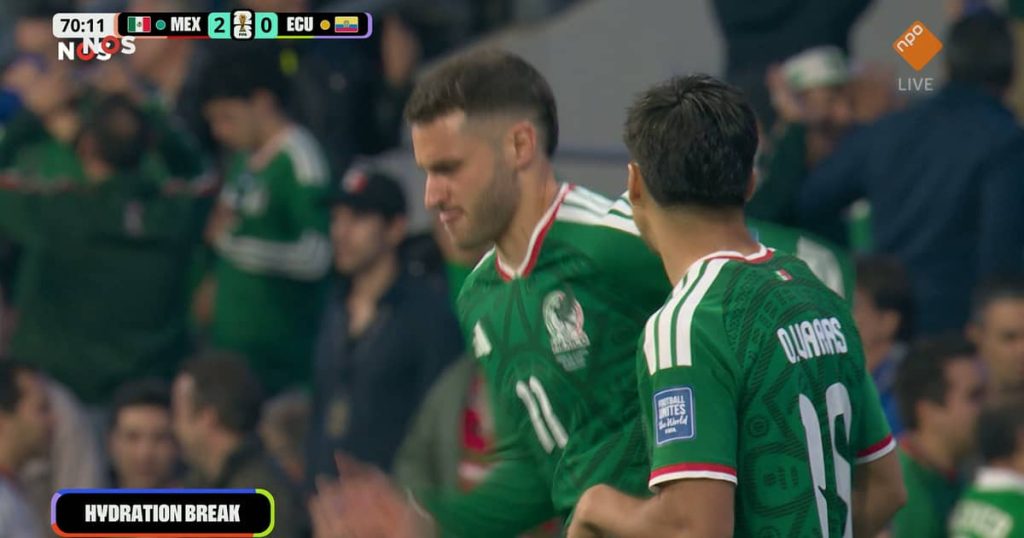 NOS broadcasts second half of FIFA World Cup 2026 match between Mexico and Ecuador on NPO (Photo by: npo.nl)