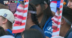 NOS broadcasts second half of United States versus Belgium match (Photo by: npo.nl)