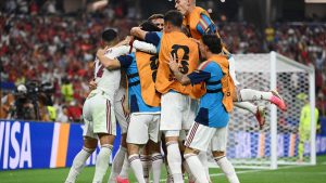 Portugal and Spain level at 0-0 in closing stages of regular time at 2026 World Cup qualifier (Photo by: limburger.nl)