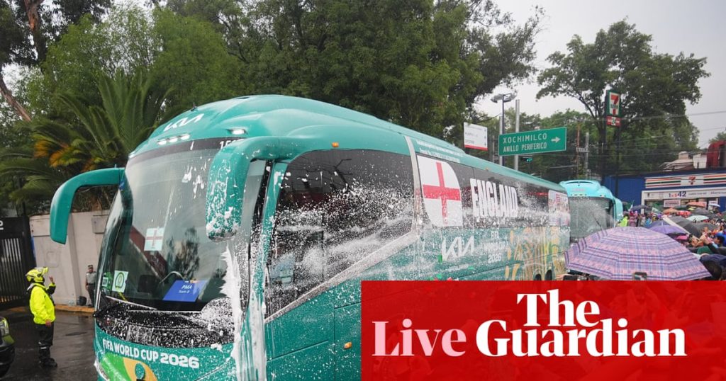 Storm delays teams' stadium arrival ahead of World Cup 2026 round of 16 match between Mexico and England (Photo by: co.uk)