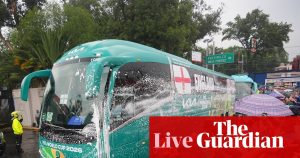 Storm delays teams' stadium arrival ahead of World Cup 2026 round of 16 match between Mexico and England (Photo by: co.uk)