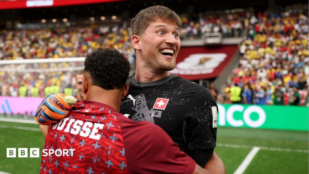 Switzerland and Colombia compete in FIFA World Cup Round of 16 fixture (Photo by: co.uk)