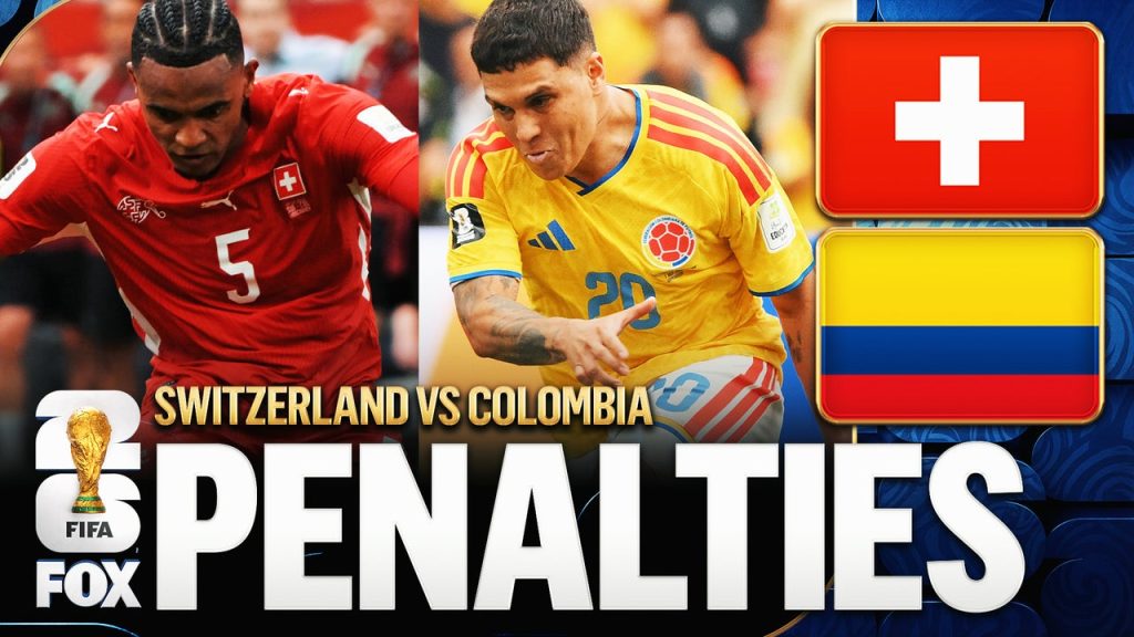 Switzerland and Colombia settle 2026 FIFA World Cup Round of 16 tie via penalty shootout (Photo by: foxsports.com)