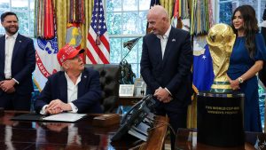 Trump received $15,000 in FIFA tickets from Infantino ahead of planned World Cup trophy presentation (Photo by: cnbcfm.com)