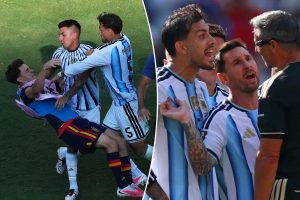 World Cup Argentina-Spain brawl results in 22-match bans and $270,000 in fines (Photo by: yimg.com)