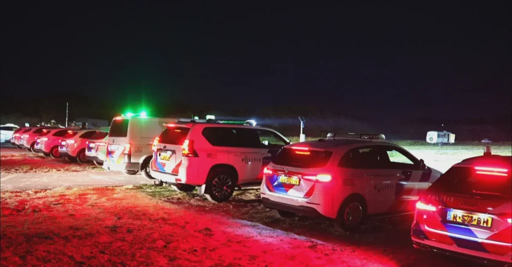 Police halt unauthorized music gathering with hundreds of attendees in Schoorl dunes (Photo by: talpa.digital)